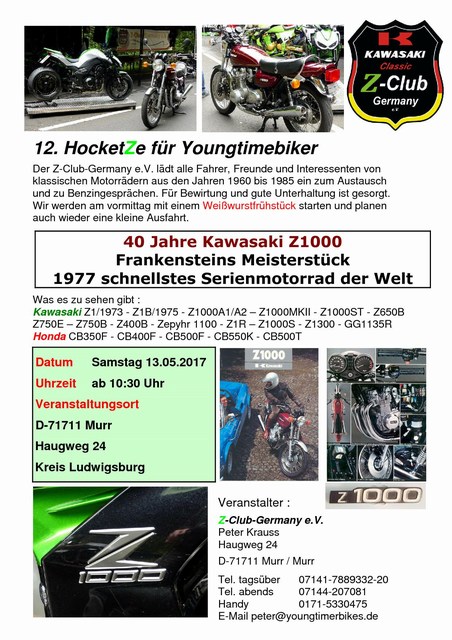 13.05.2017 HocketZe - 40 Jahre Kawasaki Z1000 00-17-Einladung+Aushang